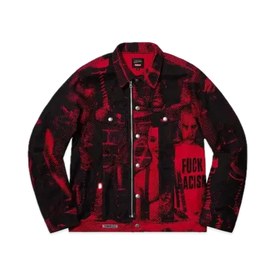 Supreme x Jean Paul Gaultier Fuck Racism Trucker Jacket "Red"