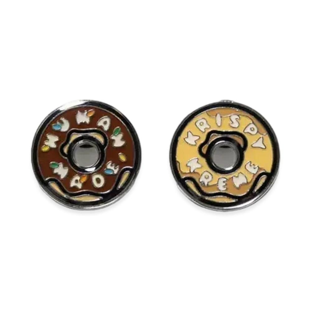 HUMAN MADE x Krispy Kreme Doughnuts Pin Badge(2P) "Brown"