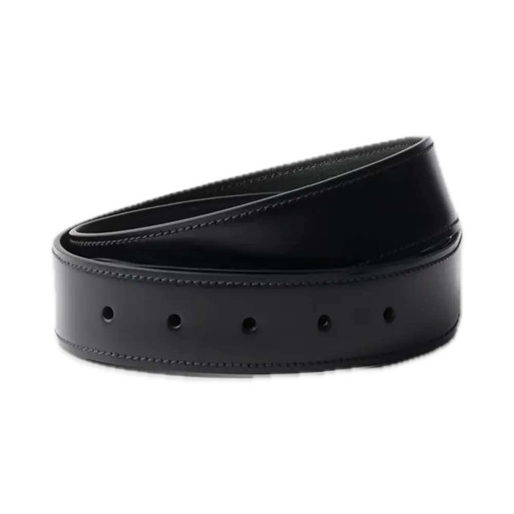 PRADA Leather Belt Strap "Black"