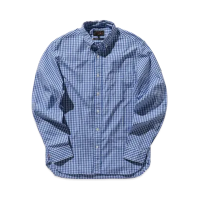 BEAMS B.D. Gingham Check 100/2 Broad "Blue"