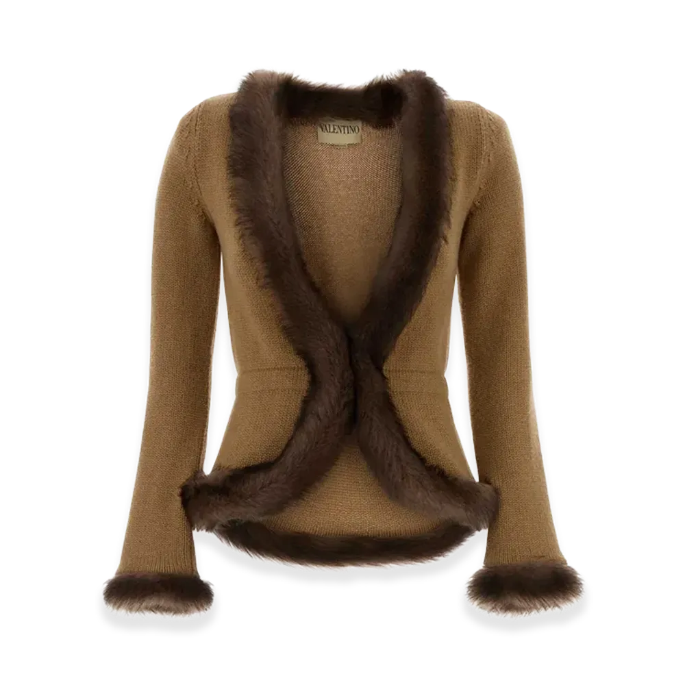 Valentino Women's Cashmere Blazer "Camel"