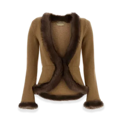 Valentino Women's Cashmere Blazer "Camel"