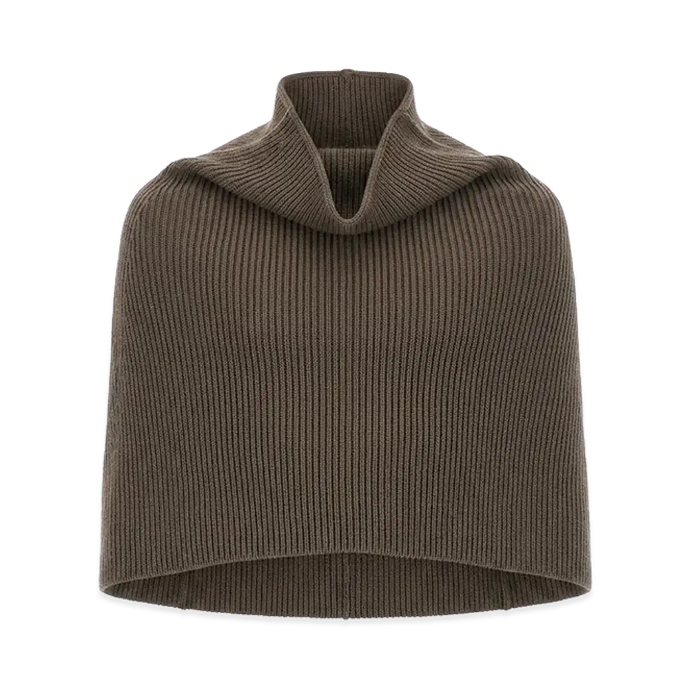 Rick Owens Knitted Cape "Brown"