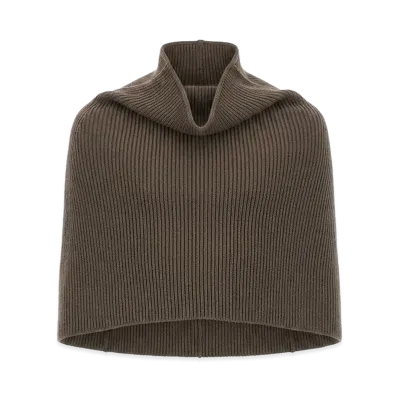 Rick Owens Knitted Cape "Brown"