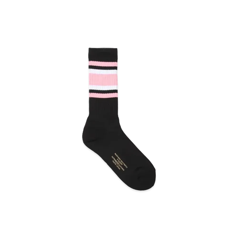 WACKO MARIA Striped Socks "Pink"