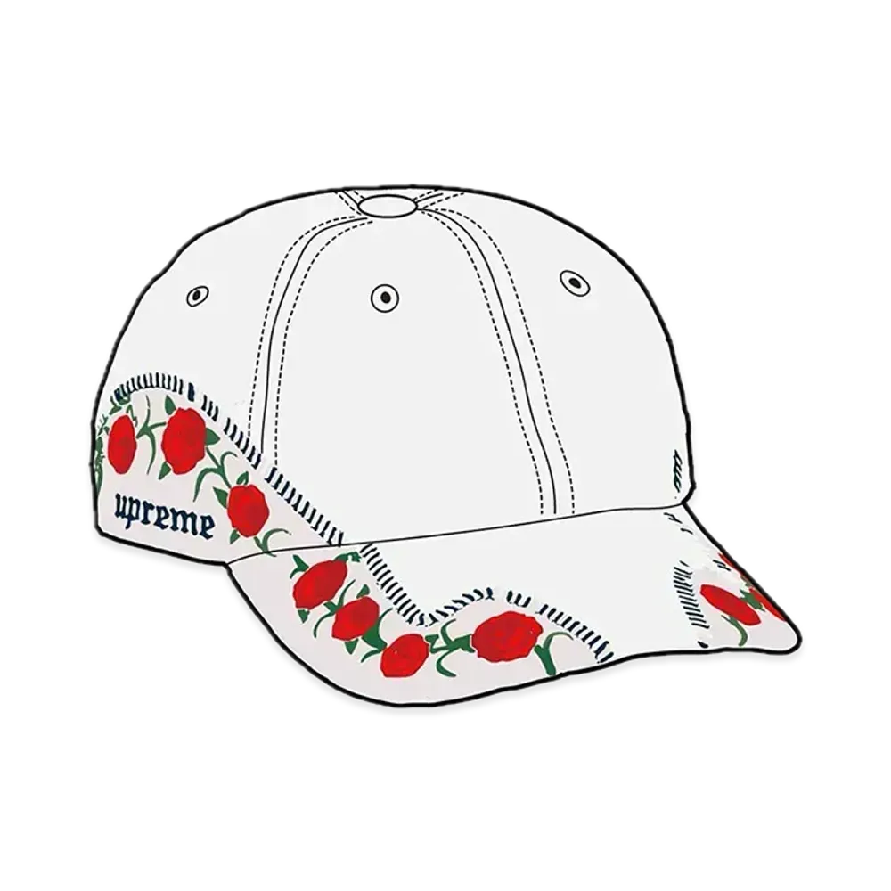 Supreme Roses 6-Panel "White"