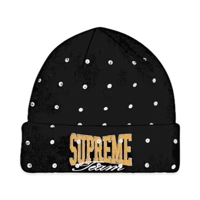 Supreme New Era Rhinestone Beanie "Black"