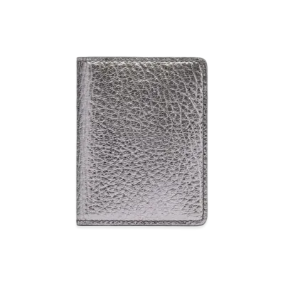 Maison Margiela Metallic Leather Card Holder "Metallic Grey"