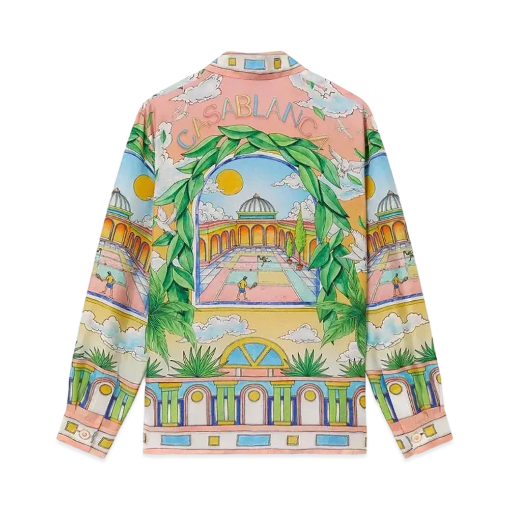 Casablanca Paysage Ideal Silk Shirt "Multi"