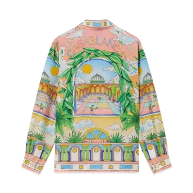 Casablanca Paysage Ideal Silk Shirt "Multi"
