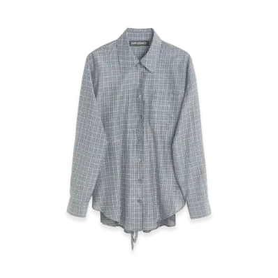 OUR LEGACY Women's Apron Shirt "Picnic Check Cotton Silk"