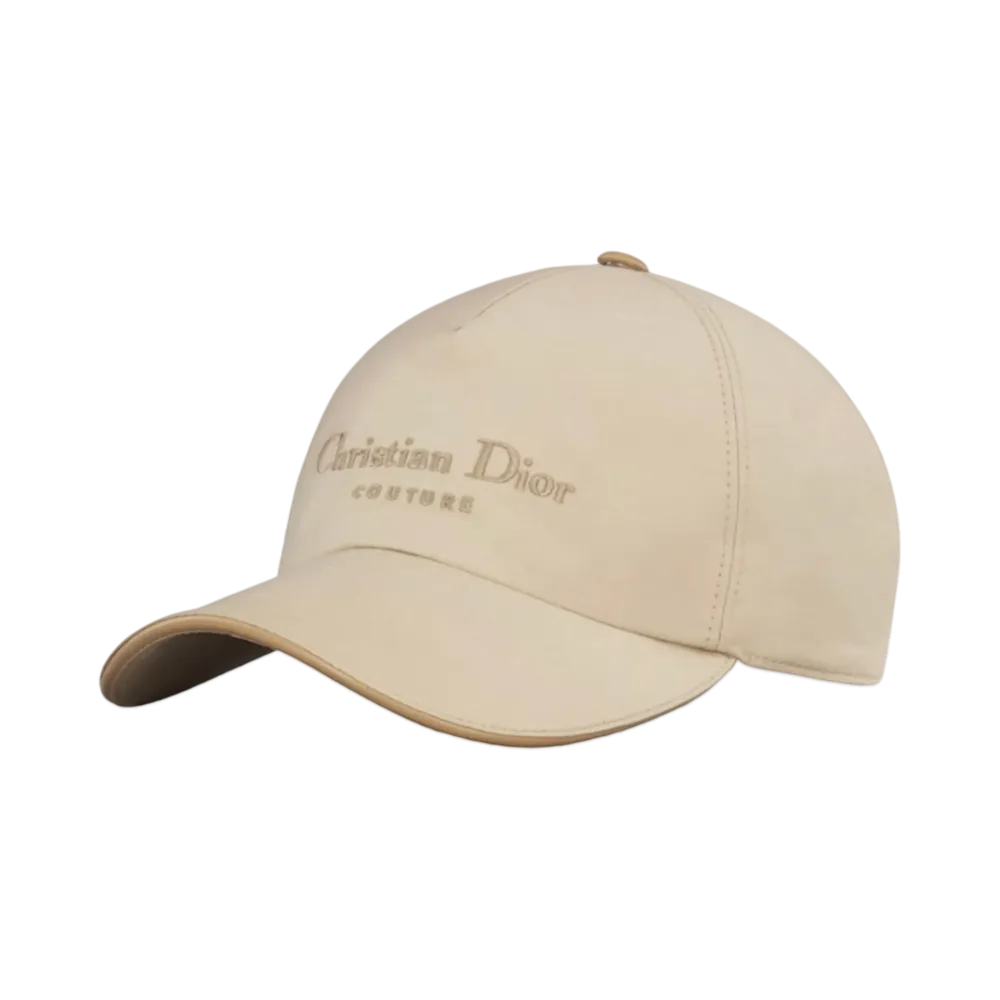 Dior Christian Dior Couture Baseball Cap Technical Cotton "Beige"