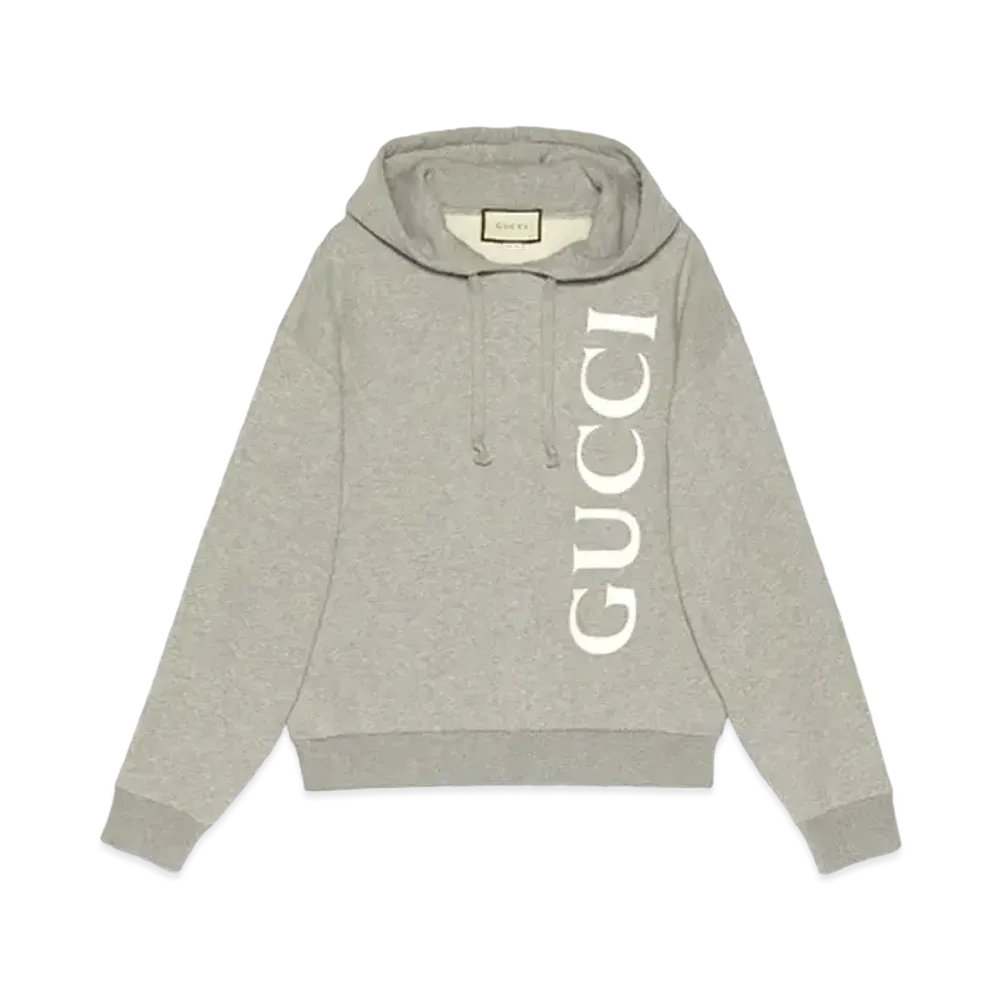 GUCCI Gucci Print Hooded Sweatshirt "Grey"