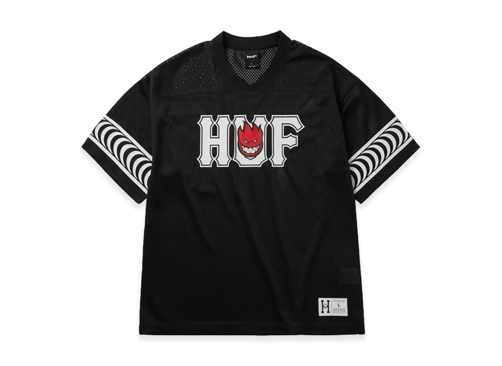HUF x SPITFIRE End Zone Jersey "Black"
