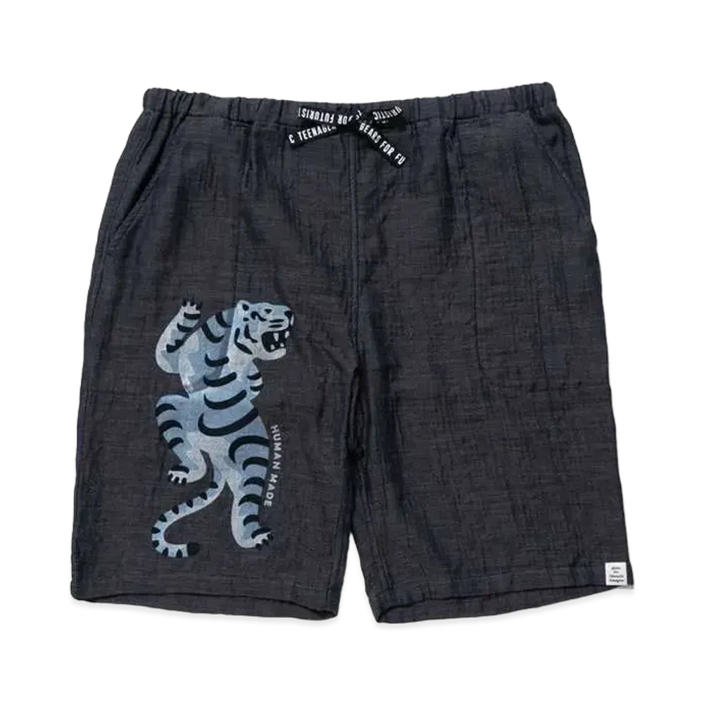 HUMAN MADE CHAMBRAY GAUZE SHORTS "Black"
