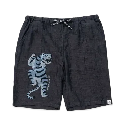 HUMAN MADE CHAMBRAY GAUZE SHORTS "Black"