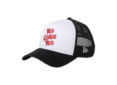 NEW ERA x Coca-Cola x Kosuke Kawamura 9Forty A-Frame Trucker "White/Black"