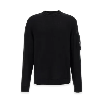 C.P. Company Mercerized Cotton Sweater "Black"