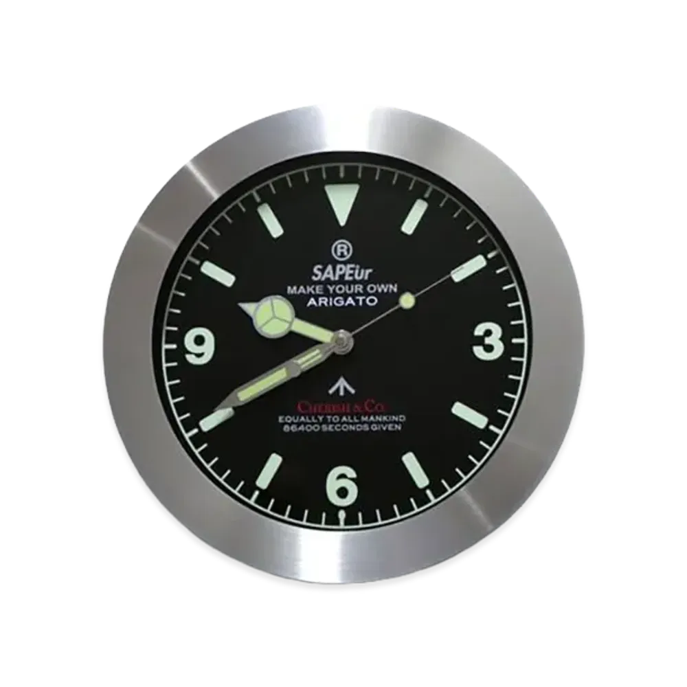 SAPEur Equal Wall Clock "Black/Red"