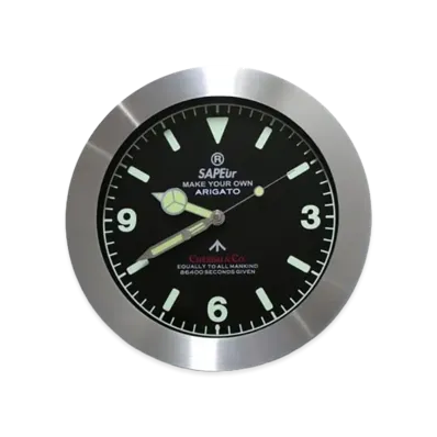 SAPEur Equal Wall Clock "Black/Red"