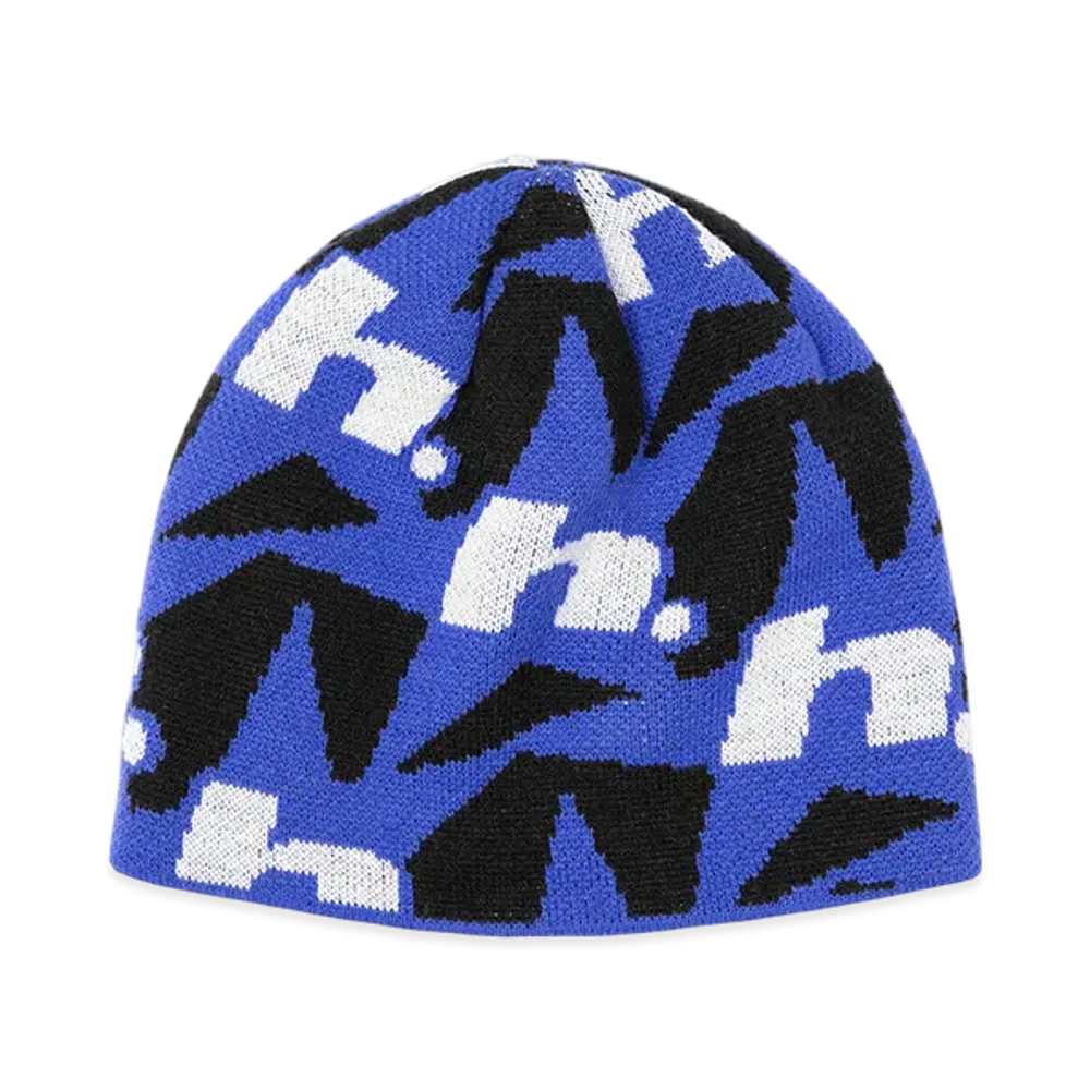 HUF WINTER 25 H Star Repeat Skull Beanie "Royal Blue"