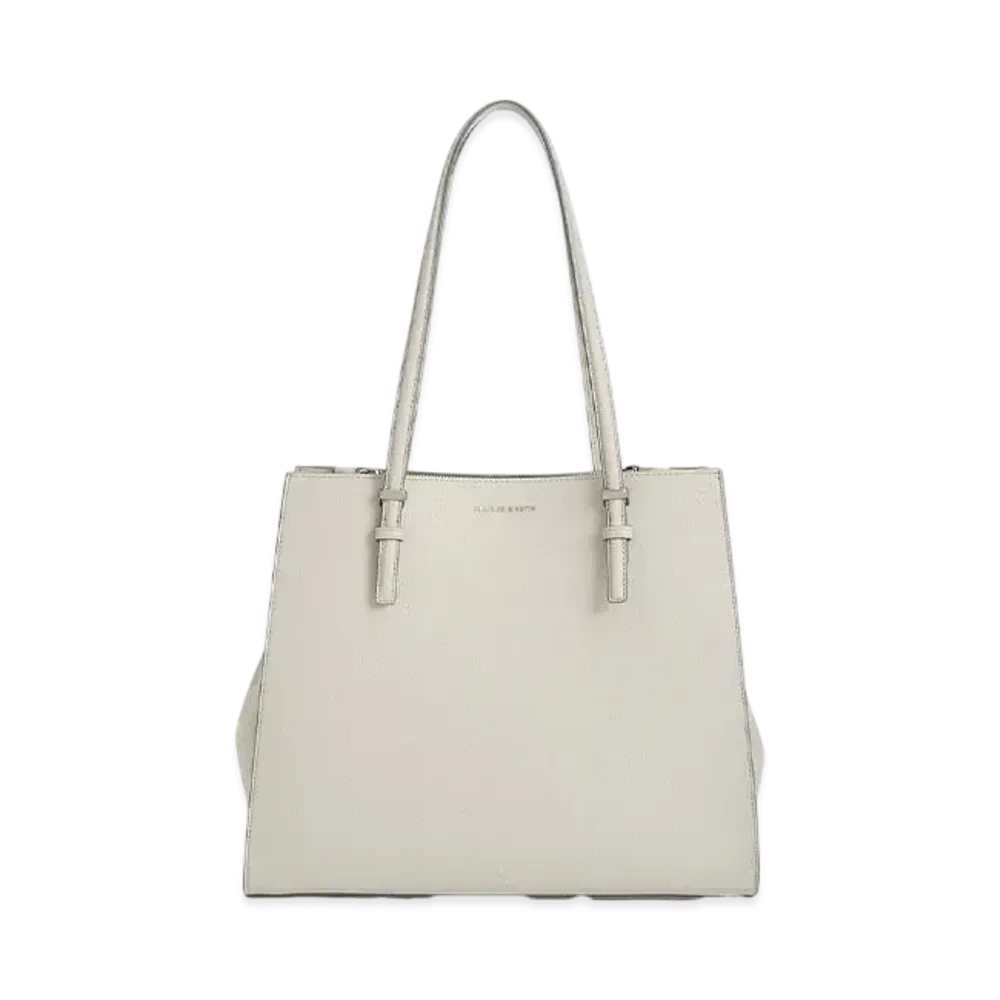 CHARLES & KEITH Classic Double Handle Tote Bag "Grey"