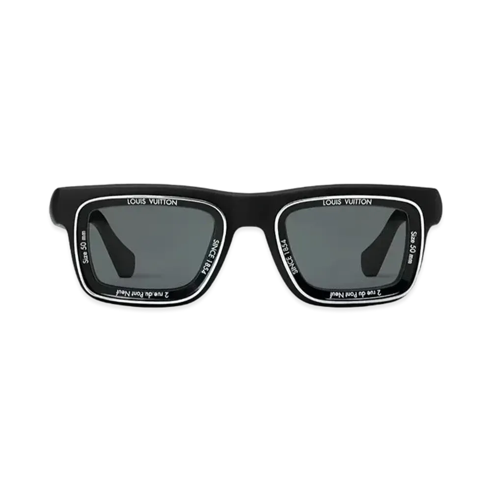 Louis Vuitton LV Super Vision Square Sunglasses "Noir"