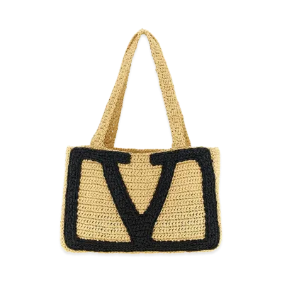 Valentino Garavani Women's 'viva Superstar' Midi Shopping Bag "Beige"