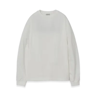YOKE Suvin Suvin Cotton YOKE T-shirt Long Sleeves "White"