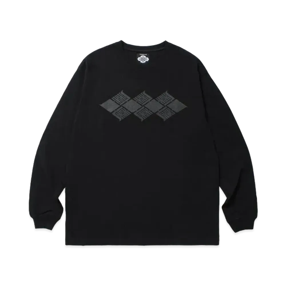 APHRODITEGANG Gakkin x Budspool Kamon L/S Tee (Type-1) "Black"