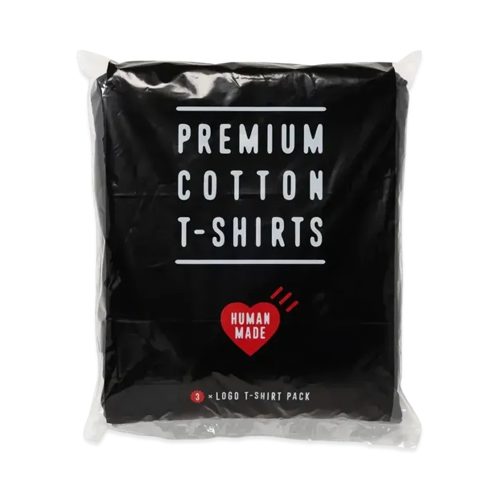 HUMAN MADE 3-Pack T-Shirt Set "Black"