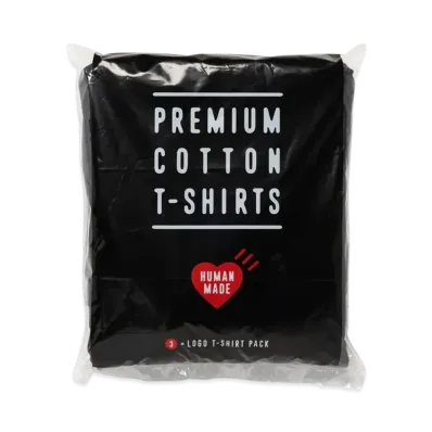 HUMAN MADE 3-Pack T-Shirt Set "Black"