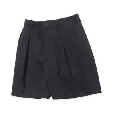 A.PRESSE Two Tuck Chino Shorts "Black"