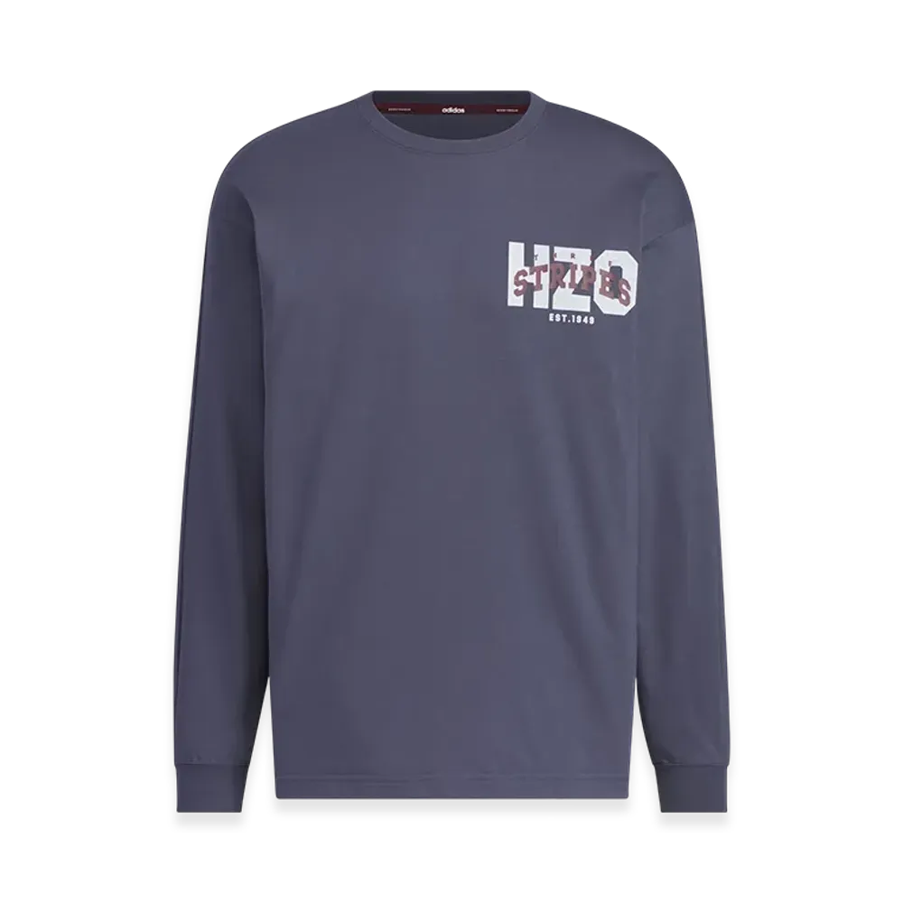 adidas College Pack Loose Fit Single Jersey Long Sleeve T-Shirt "Shadow Navy"