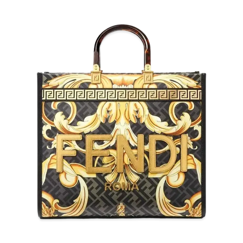 FENDI x Versace Fendace Sunshine Tote Bag "Gold"