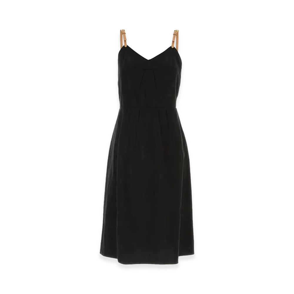 PRADA Women's Linen Blend Dress "Black"