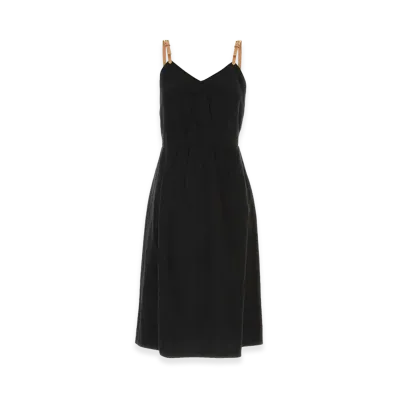 PRADA Women's Linen Blend Dress "Black"