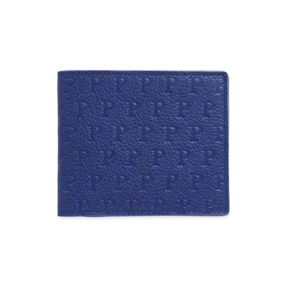 PALACE P EMBOSSED BILLFOLD WALLET "Navy / Blue"