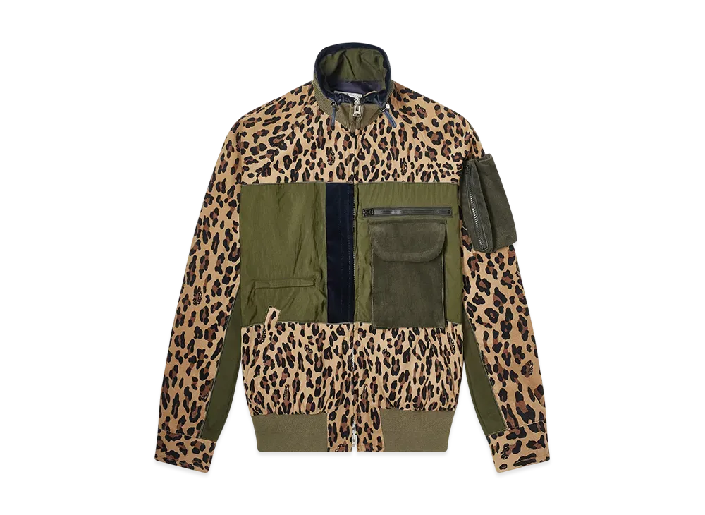 Sacai Leopard Docking Jacket "Beige"