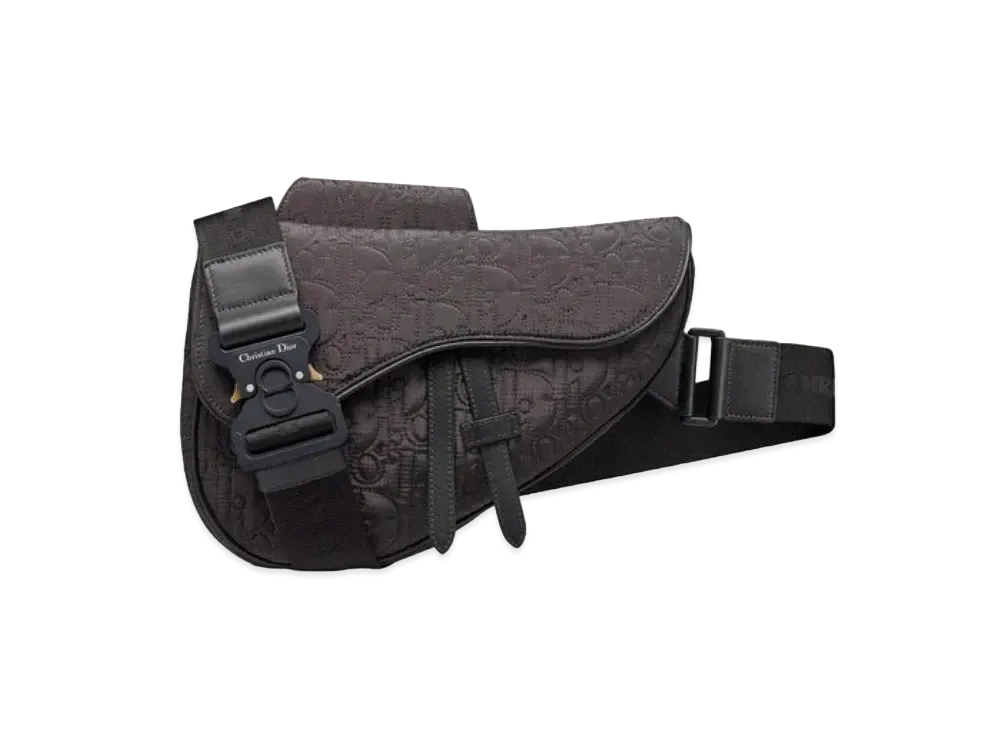 Dior Saddle Bag Dior Oblique Spider "Black"