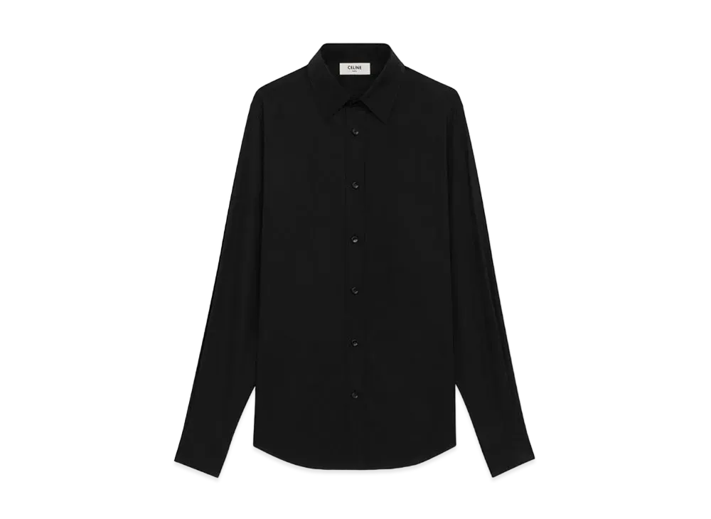 CELINE Classic Shirt / Cotton Poplin "Black"