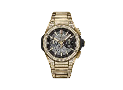 HUBLOT Big Bang Integral Yellow Gold Pave 42mm