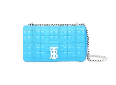 Burberry Small Quilting Lambskin Lola Bag "Bright Sky Blue"