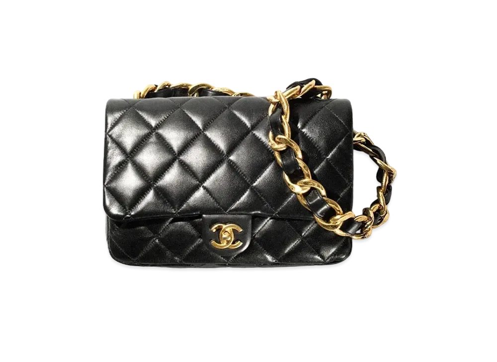 CHANEL Large Flap Bag Lambskin "Black"
