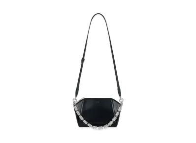 GIVENCHY Xs Antigona Bag In Leather With 4G Printed Graffiti Effect And Chain "Black"