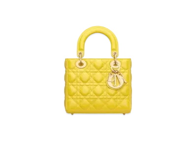 Dior Lady Dol My ABC Dior Bag Cannage Skin "Mustard Yellow"