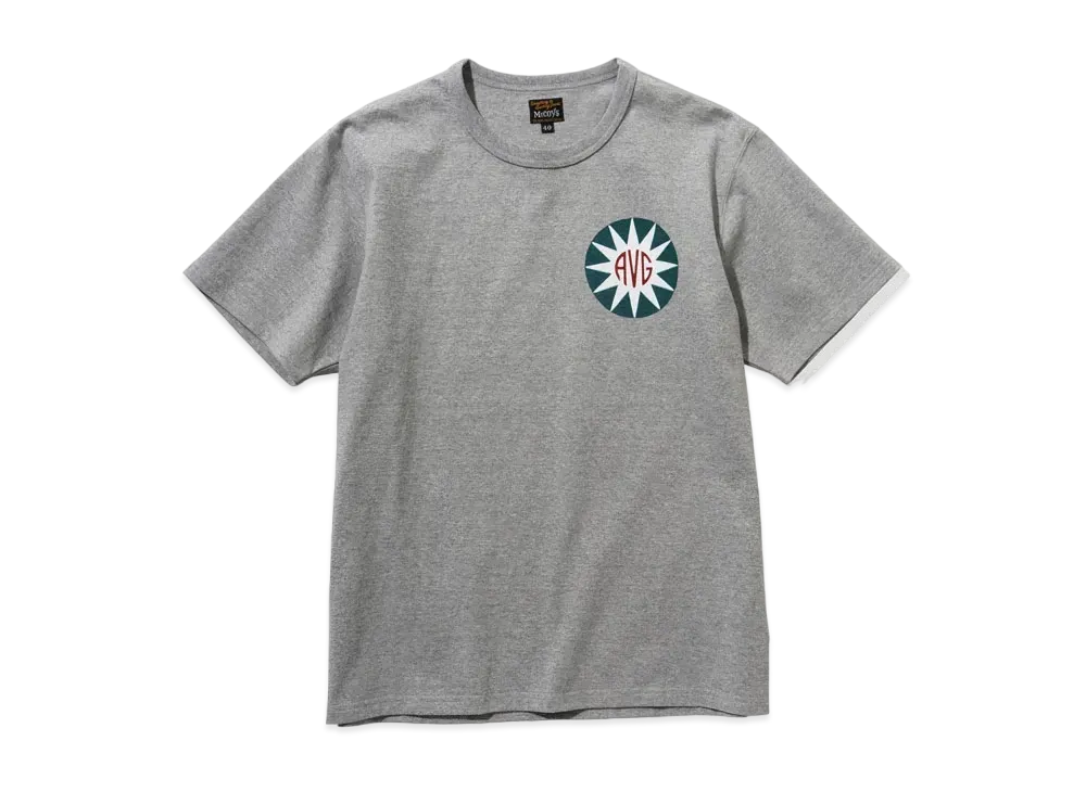 THE REAL McCOY'S MILITARY TEE / FEI HU "Gray"