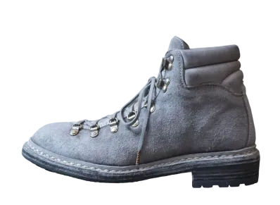 GUIDI Hiking Boots Baby Buffalo Leather Full Grain "Grey" 19 Rubber Sole