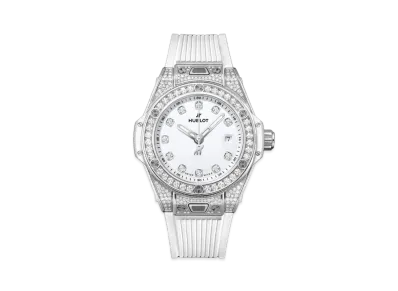 HUBLOT Big Bang One Click Steel White Pave 33mm