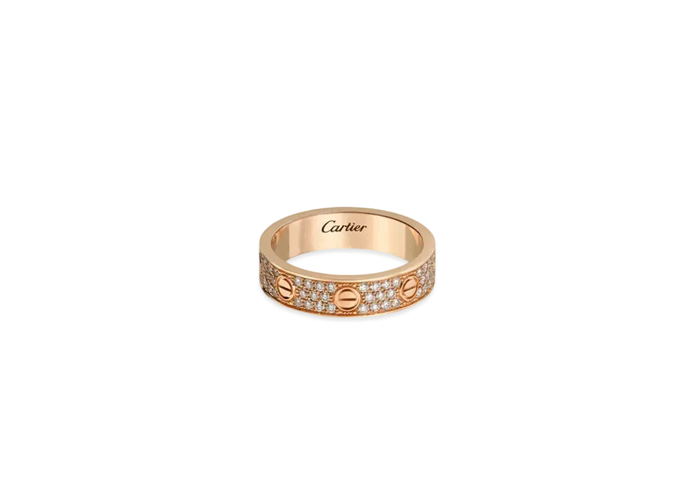 Cartier Love Wedding Band, Diamond-Paved